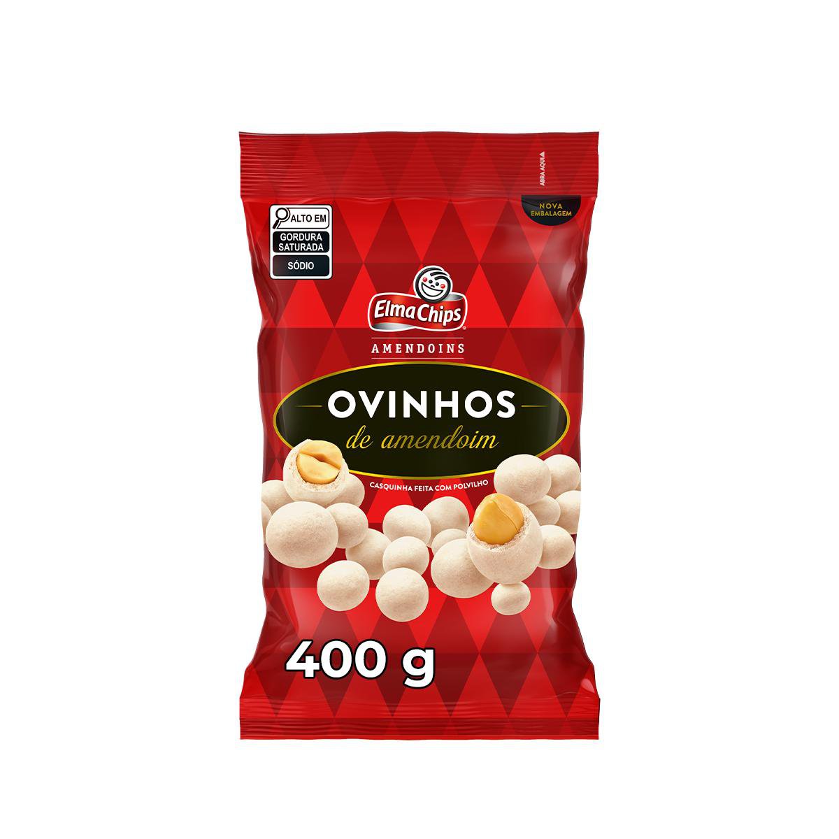 Ovinhos De Amendoim Elma Chips Pacote 400g