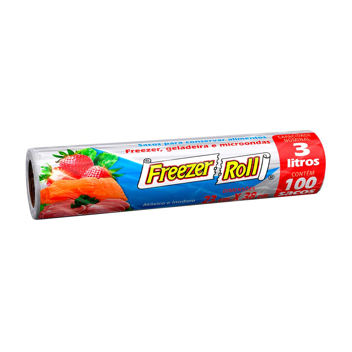 Bobina Plásticas Freezer Roll 38x23cm com 100 Unidades