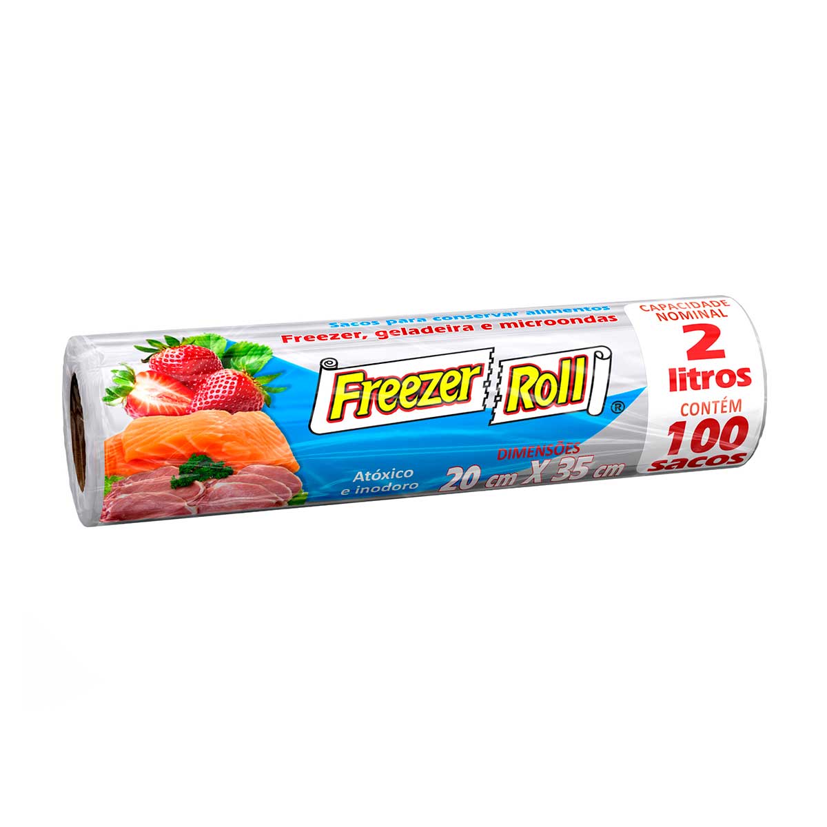 Bobina Plásticas Freezer Roll 35x20cm com 100 Unidades