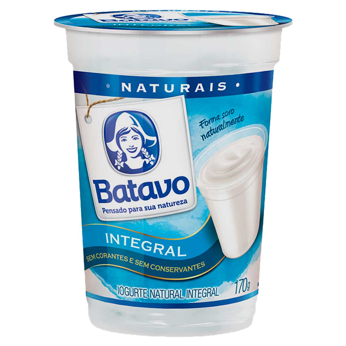 Iogurte Natural Integral Batavo 170g