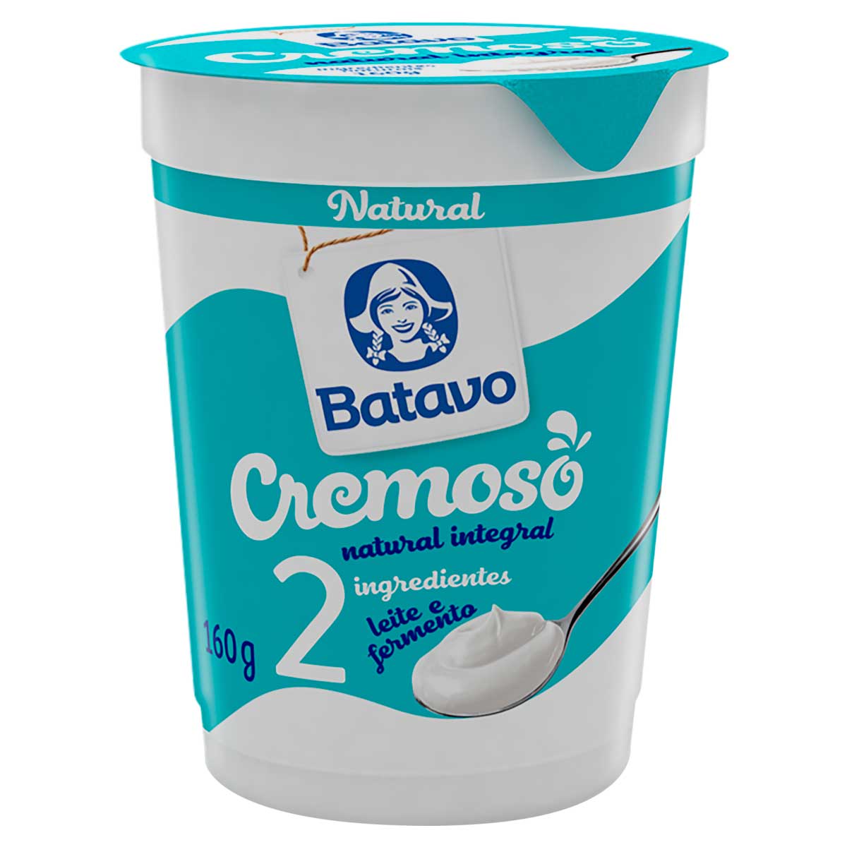 Iogurte Cremoso Integral Natural Batavo 160 g