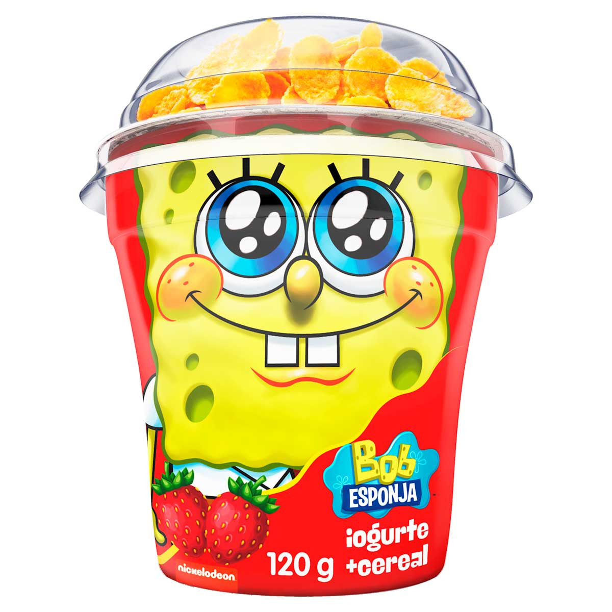 Iogurte de Morango Com Cereais Bob Esponja Batavo 120g