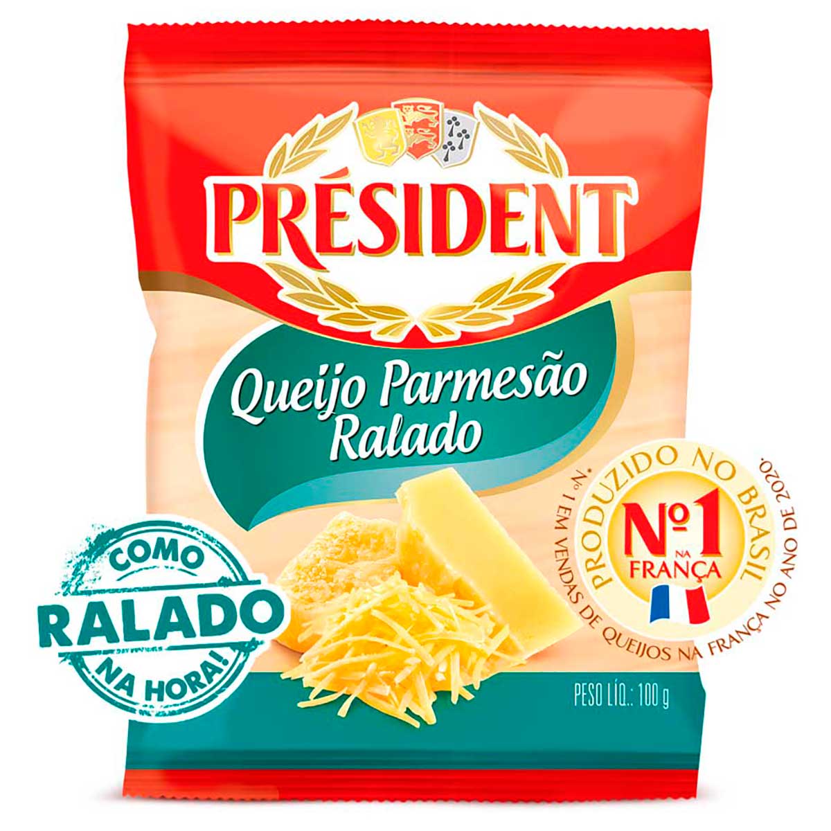 Queijo Parmesão Ralado Président 100g