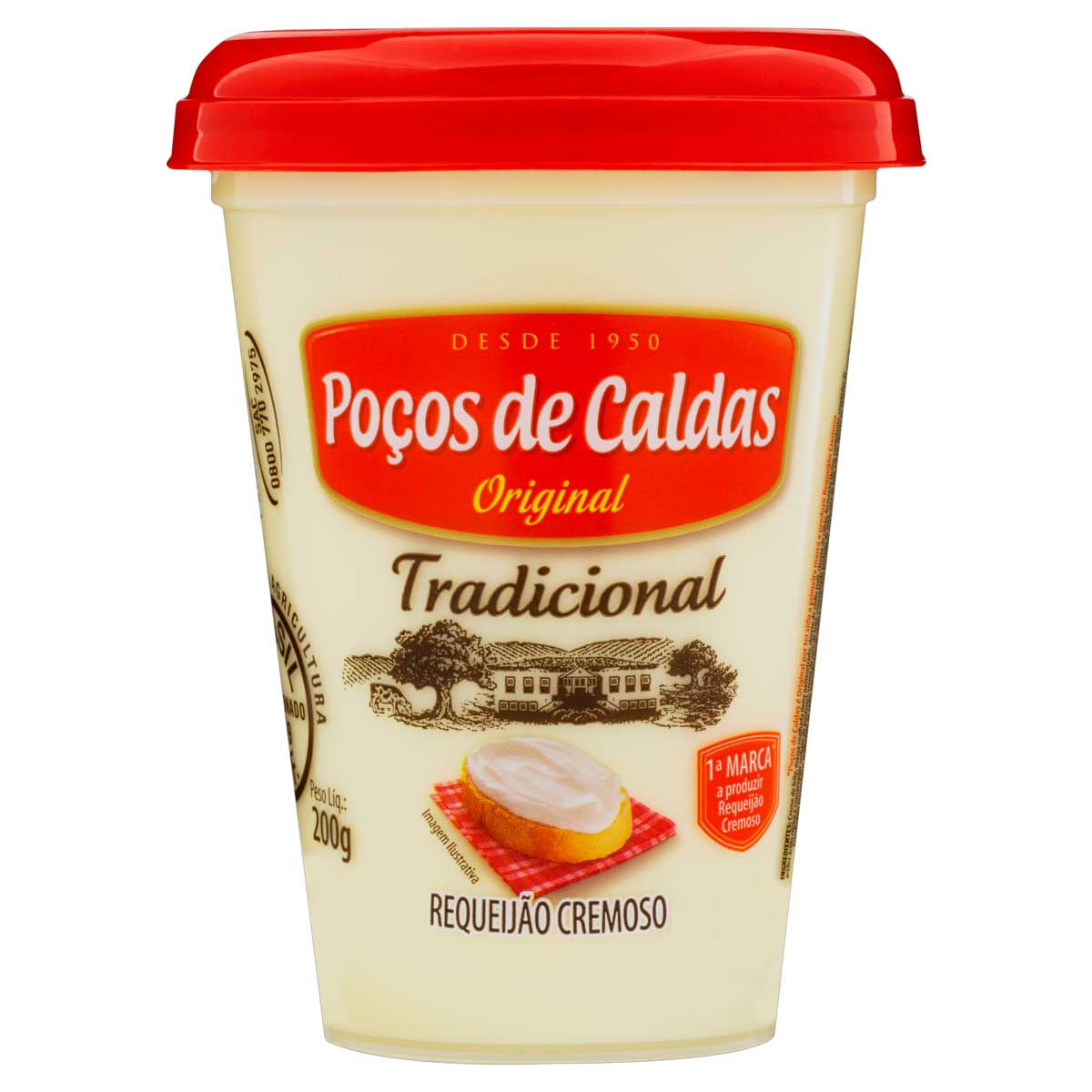 Requeijão Cremoso Poços de Caldas Tradicional 200g