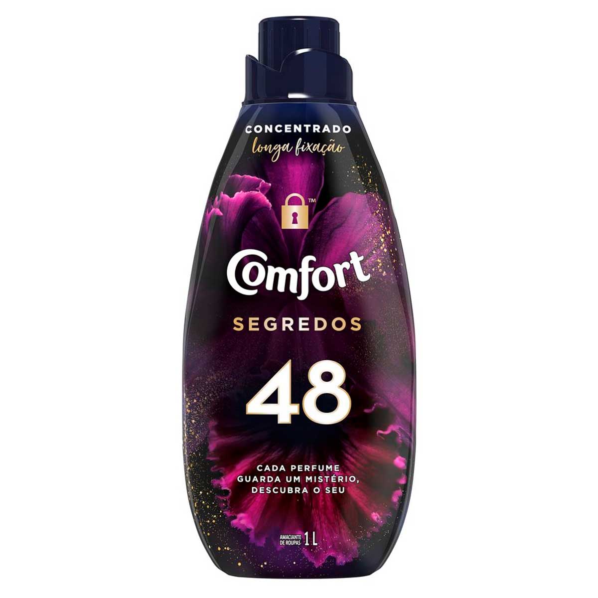 Amaciante de Roupa Concentrado 48 Comfort Segredos Frasco 1l