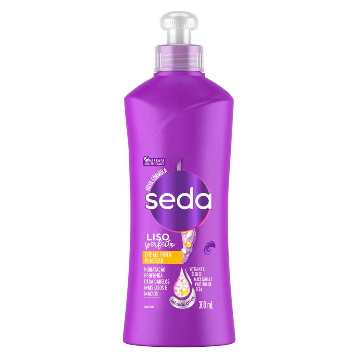 Creme para Pentear Seda Cocriações Liso Perfeito Selagem Capilar 300ml