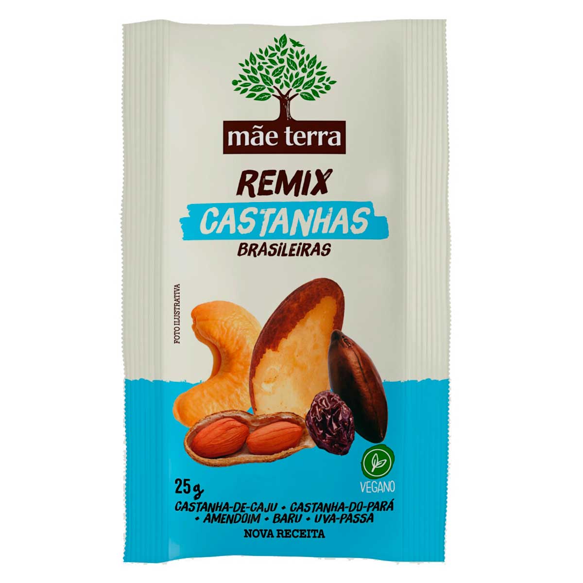 Mix de Castanhas Mãe Terra Remix Castanhas Brasileiras 25g