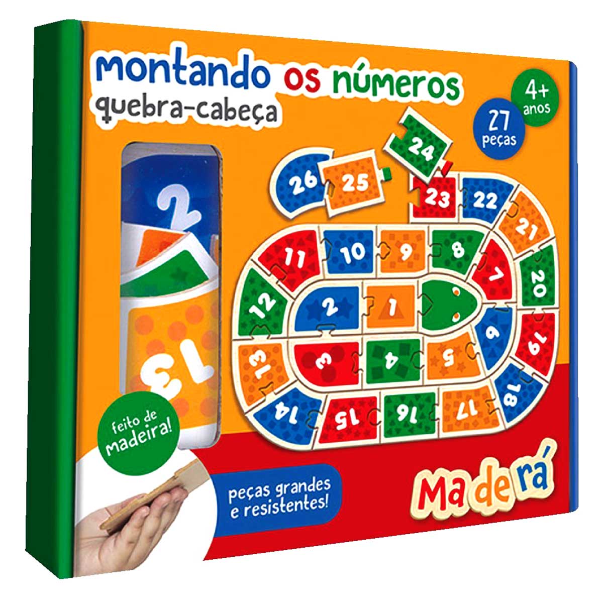 Quebra Cabeça Montando Os Numeros Toyster 27 Peças