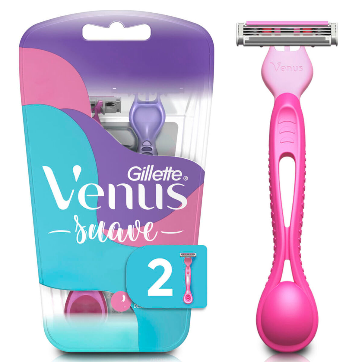 Aparelho de Depilar Gillette Venus Suave 2 Unidades