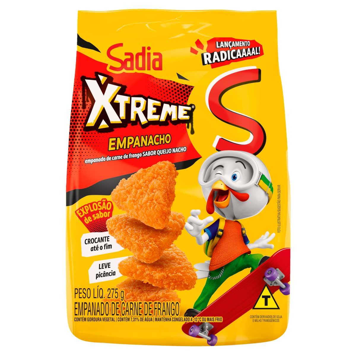 Empanado de Frango Queijo Nacho Sadia Xtreme Empanacho 275g