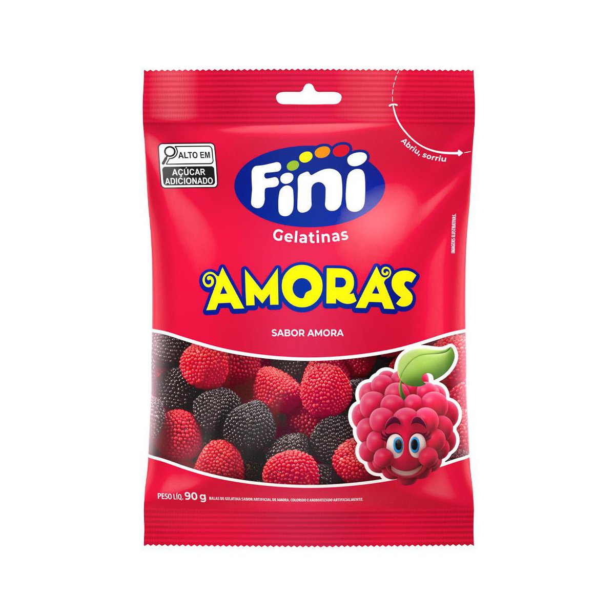 Bala de Gelatina Fini Amoras 90g