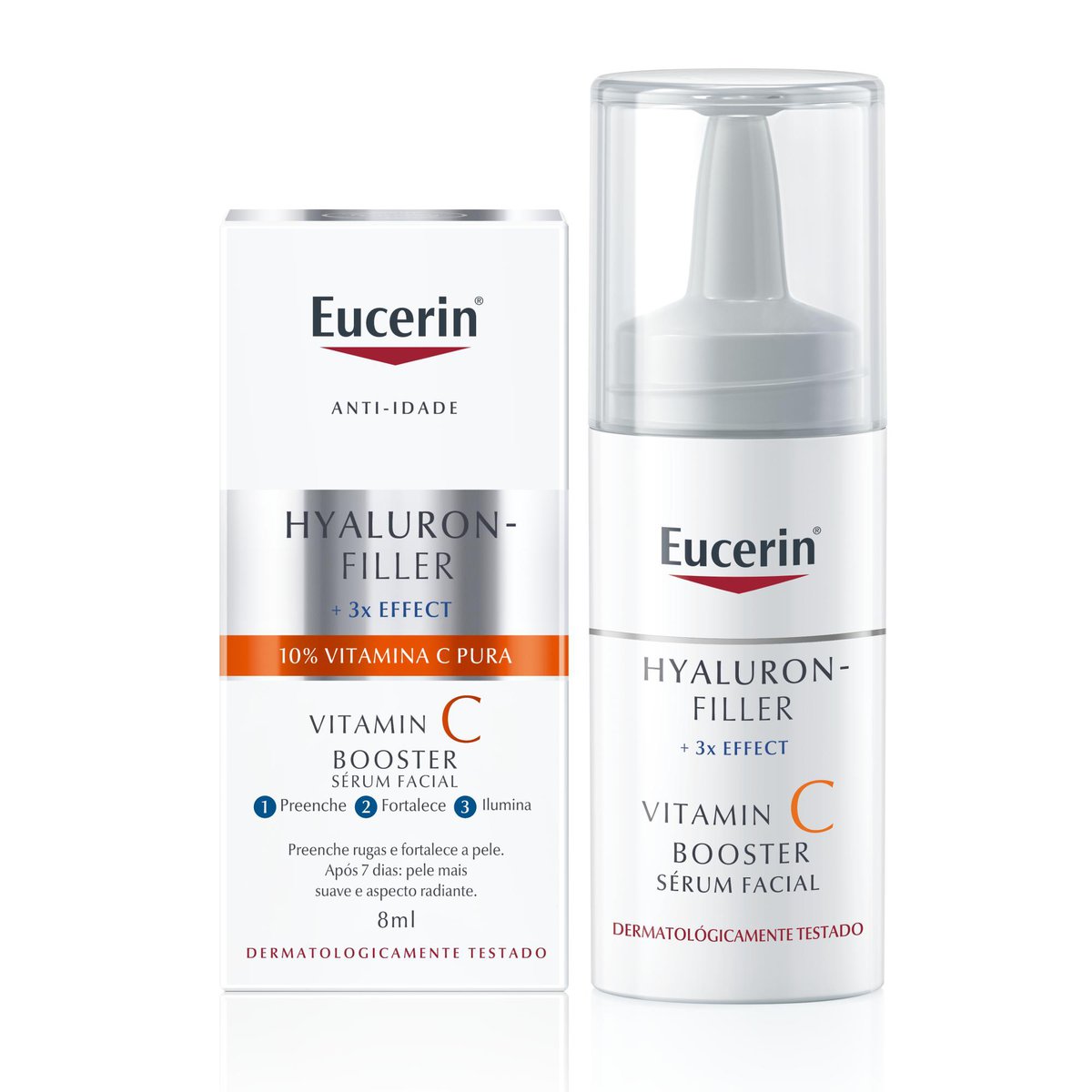 Creme Facial Anti Idade Hyaluron Filler Vitamina C Booster Eucerin 8ml