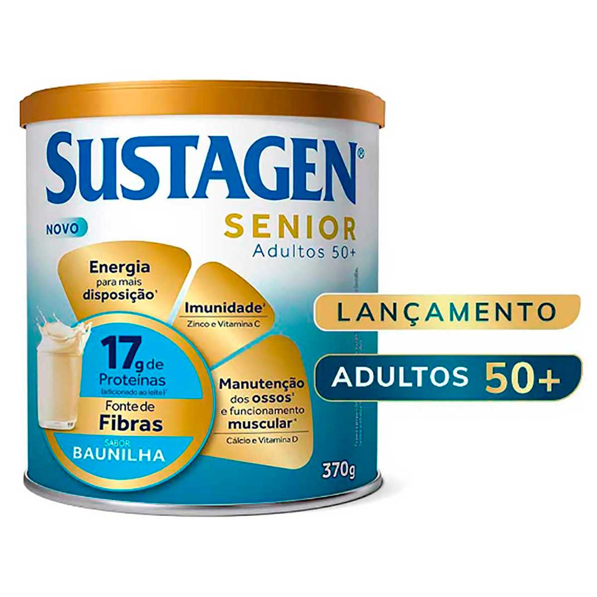 Complemento Alimentar Sustagen Senior Adultos 50+ Baunilha 370g
