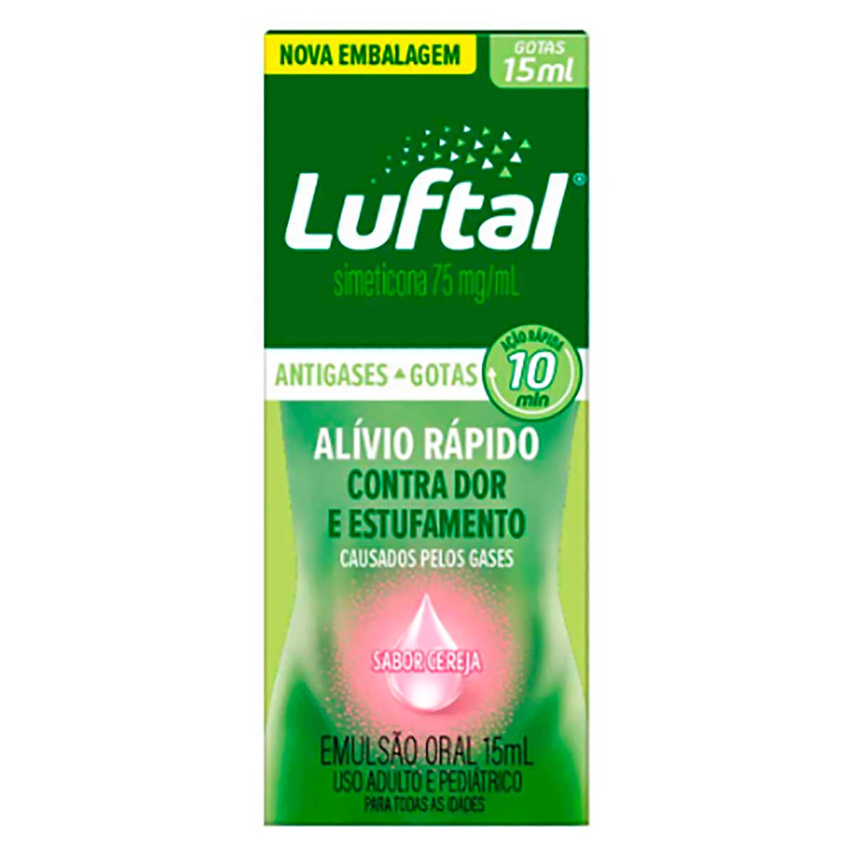 Luftal Simeticona 75mg/ml Sabor Cereja Gotas 15ml