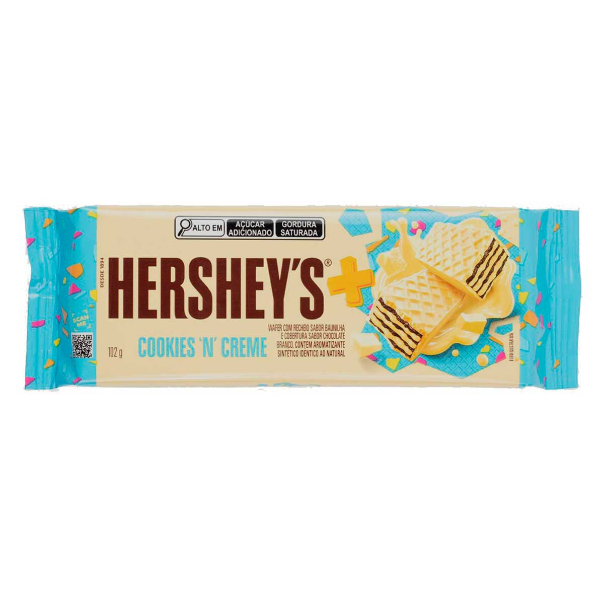 Wafer com Chocolate Cookies ‘n’ Creme Hershey's 102g