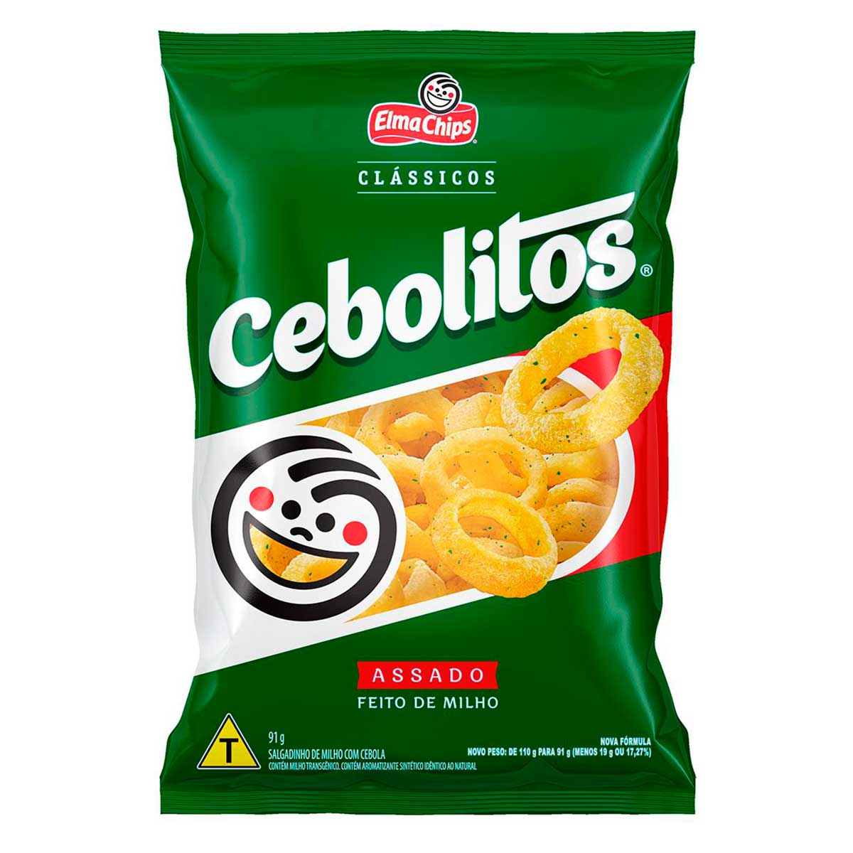 Salgadinho Cebola Elma Chips Cebolitos 91g