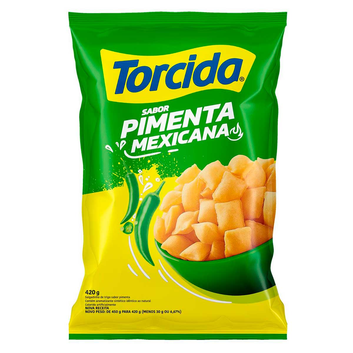 Salgadinho Pimenta Mexicana Torcida 420g