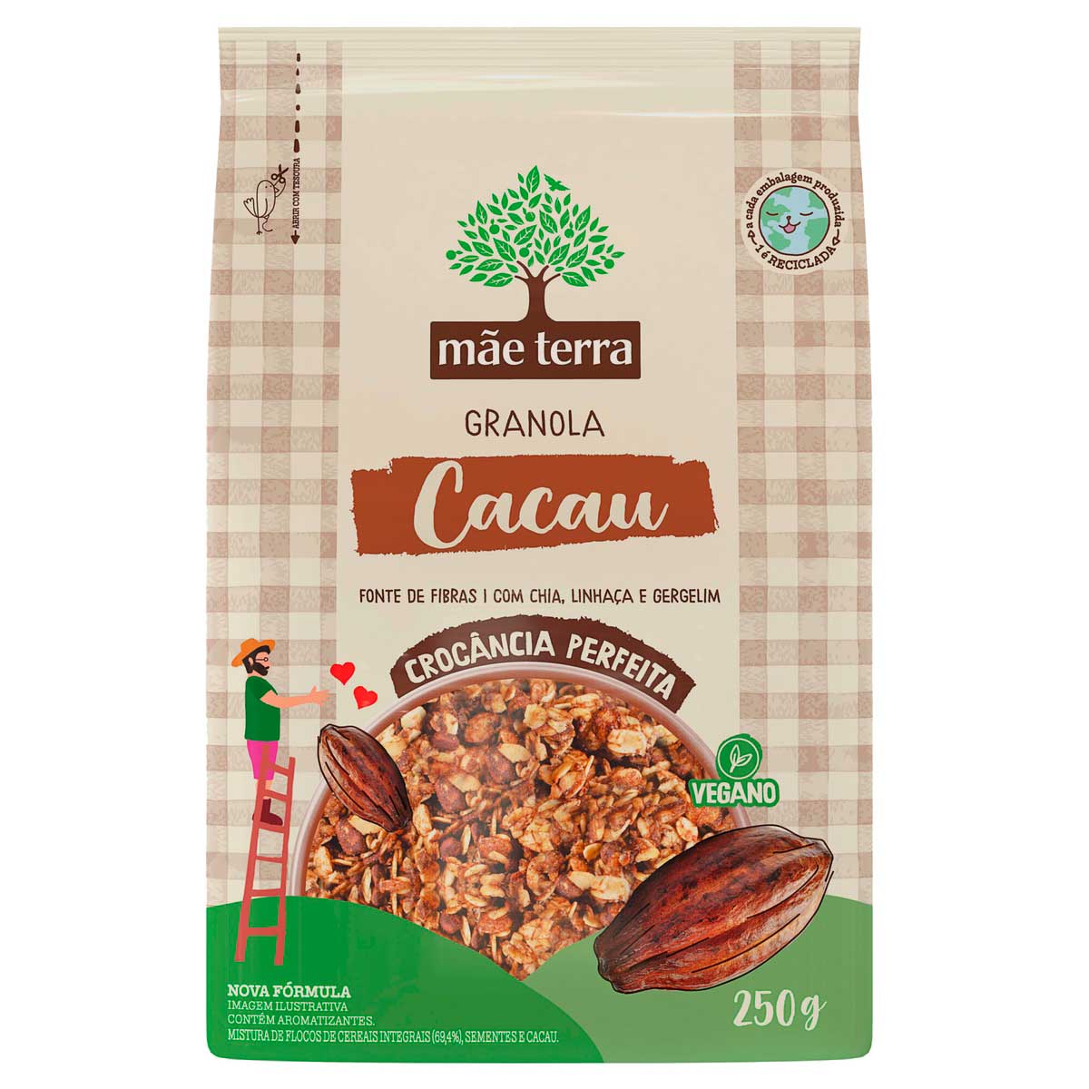 Granola Mãe Terra Cacau Nibs 250g