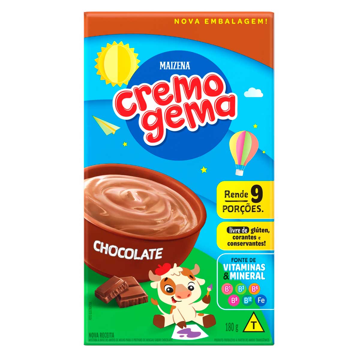 Cremogema Maizena Chocolate 180g