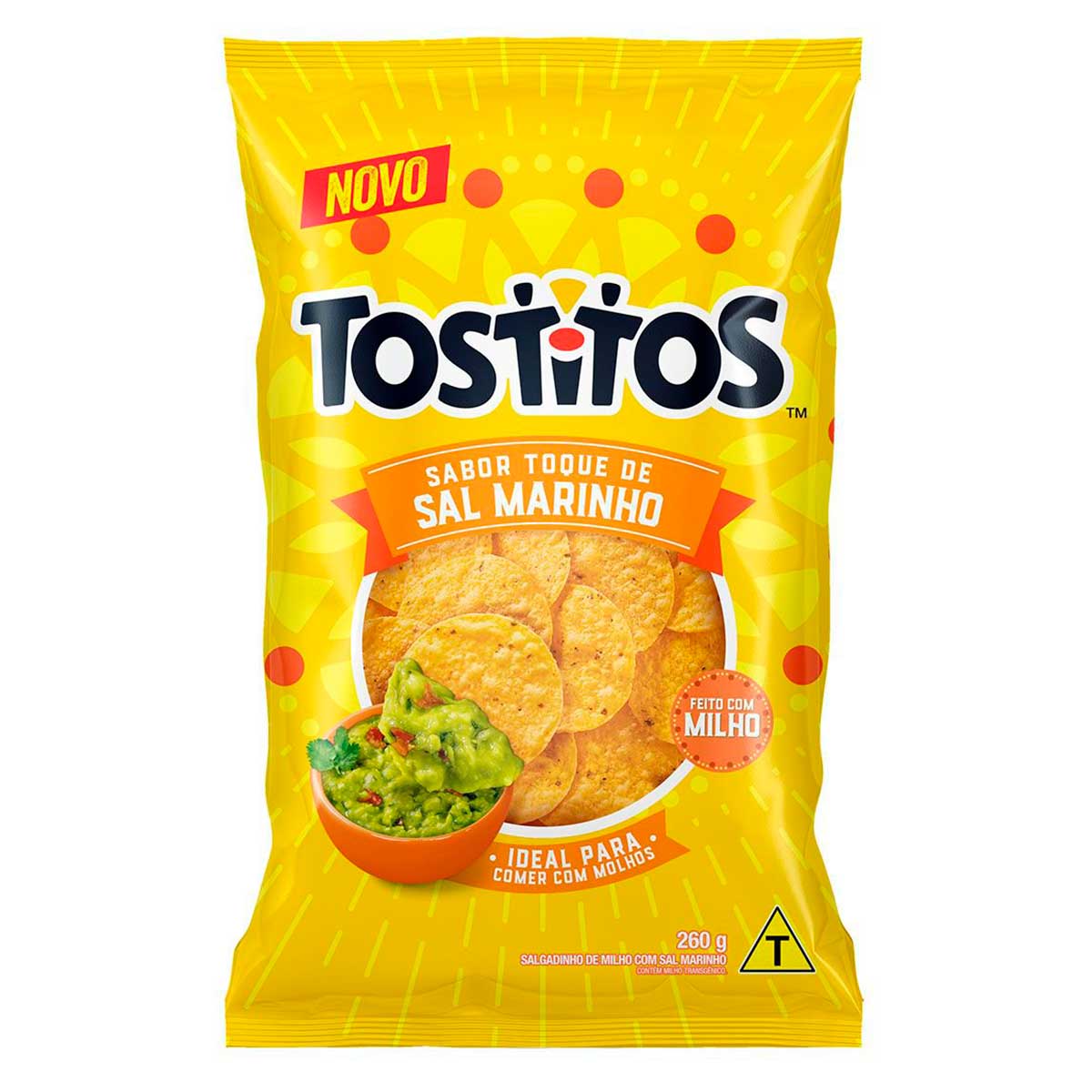 Salgadinho de Milho Toque de Sal Marinho Tostitos 260g