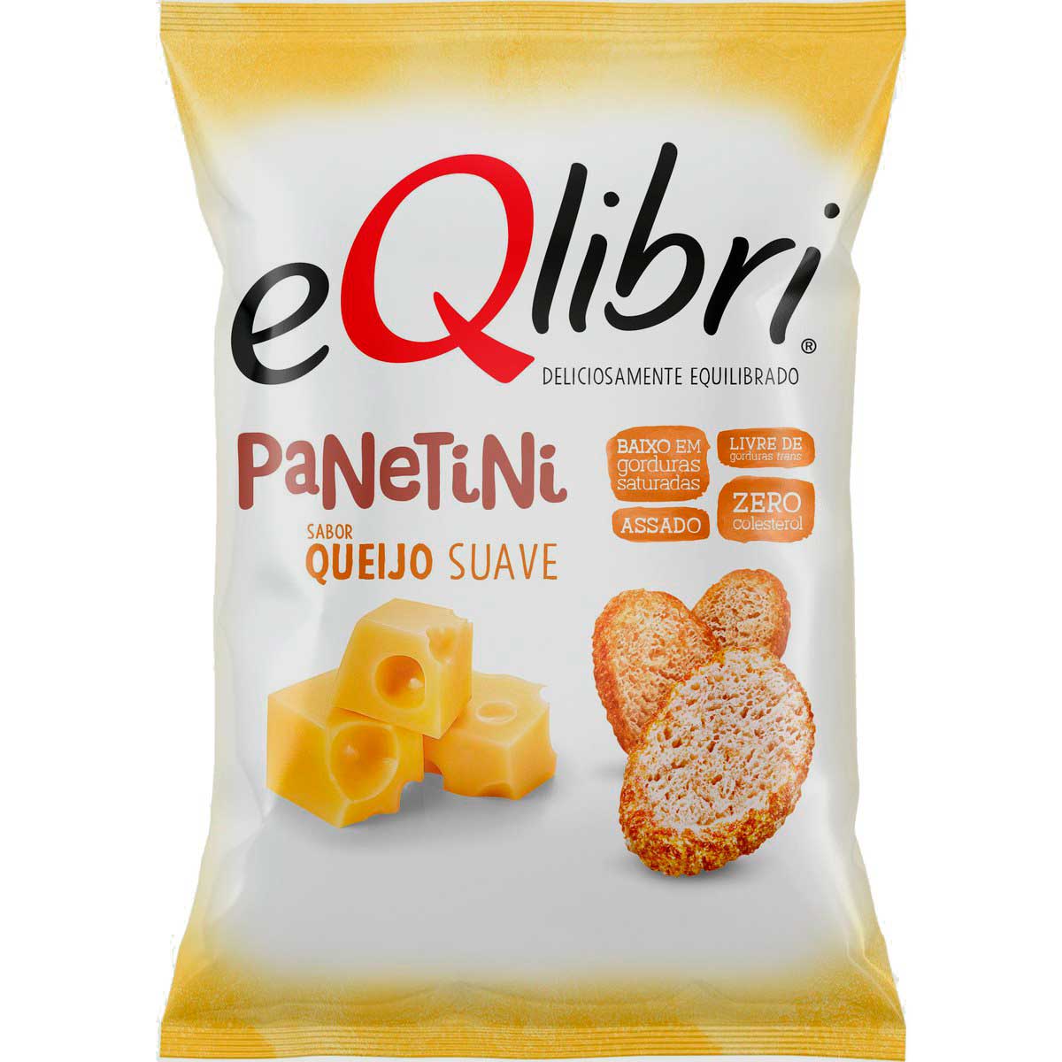 Snack Eqlibri Panetini Sabor Queijo Suave 40g