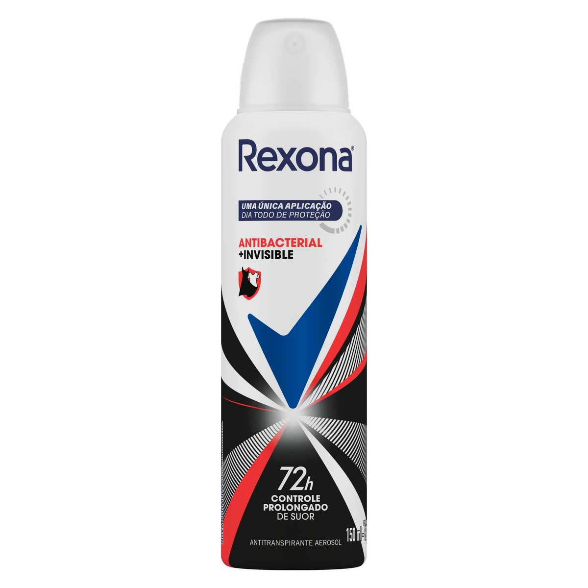 Antitranspirante Rexona Feminino Antibacterial + Invisible 150 ml