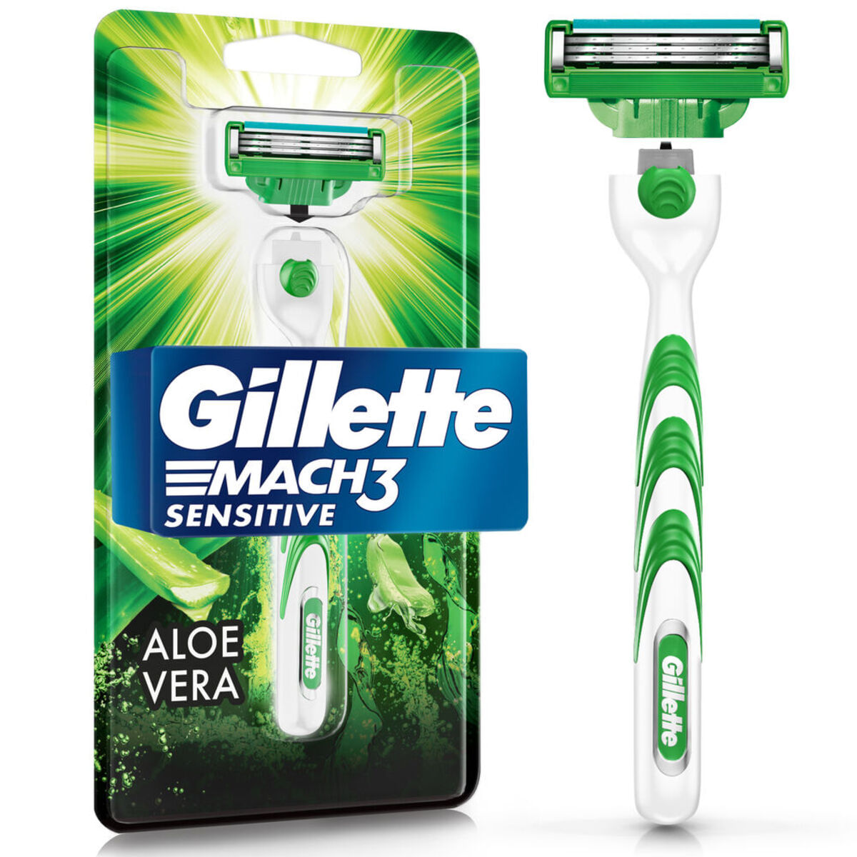 Aparelho de Barbear Gillette Mach3 Sensitive 1 Unidade