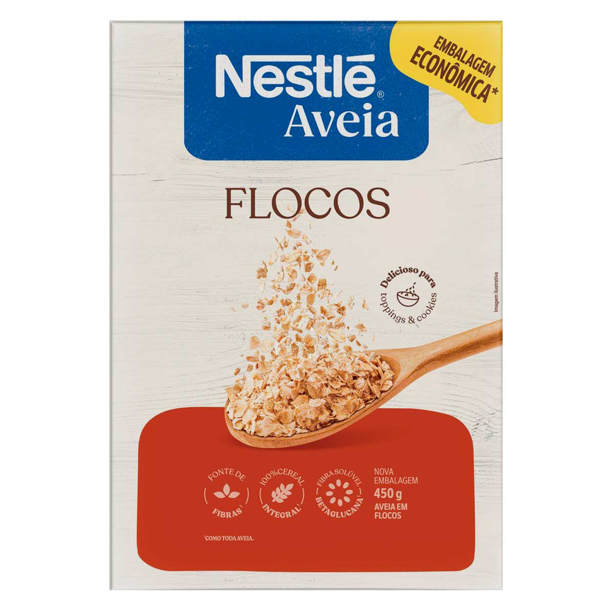 Aveia em Flocos Nestlé 450g Embalagem Econômica