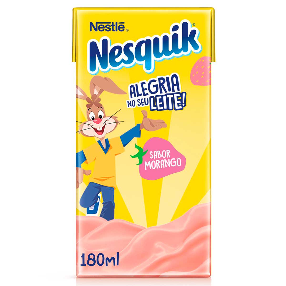 Bebida Láctea UHT Morango Nesquik 180ml