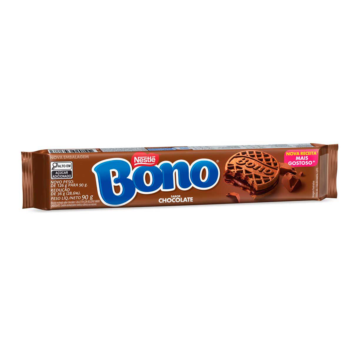 Biscoito Recheado BONO Chocolate 90g