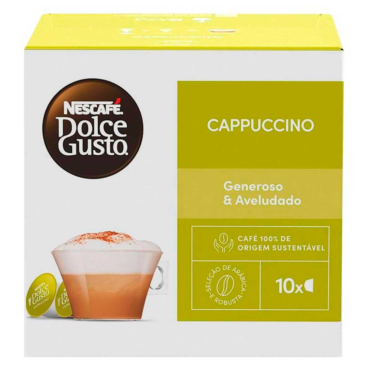 Café em Cápsula NESCAFÉ DOLCE GUSTO Cappuccino 10 Cápsulas