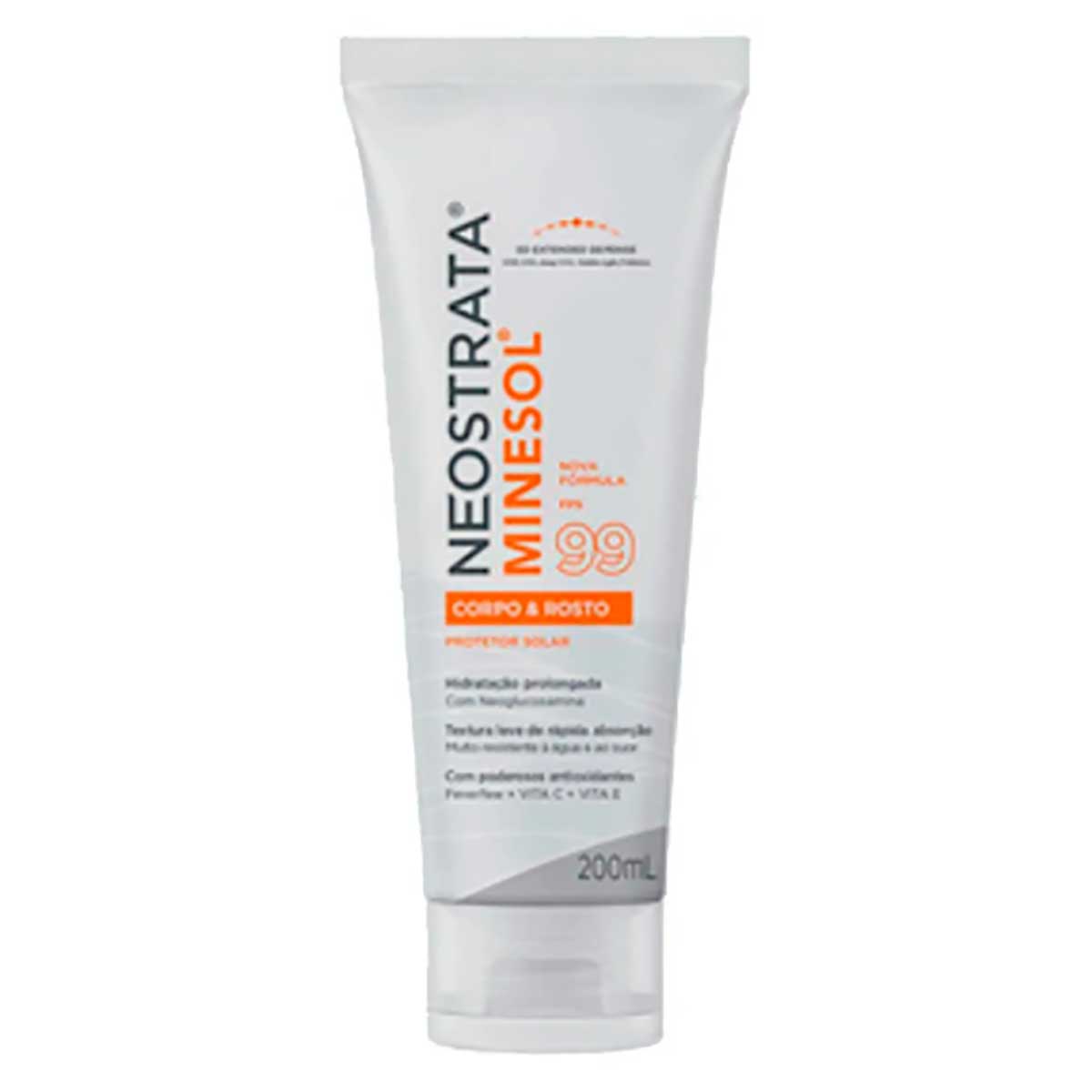 Protetor Solar Neostrata Minesol Corpo e Rosto Fluido Hidratante Antioxidante FPS 99 com 200 ml