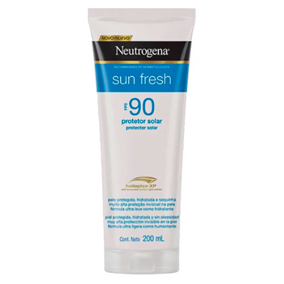 Protetor Solar Corporal Loção FPS 90 Neutrogena Sun Fresh 200ml