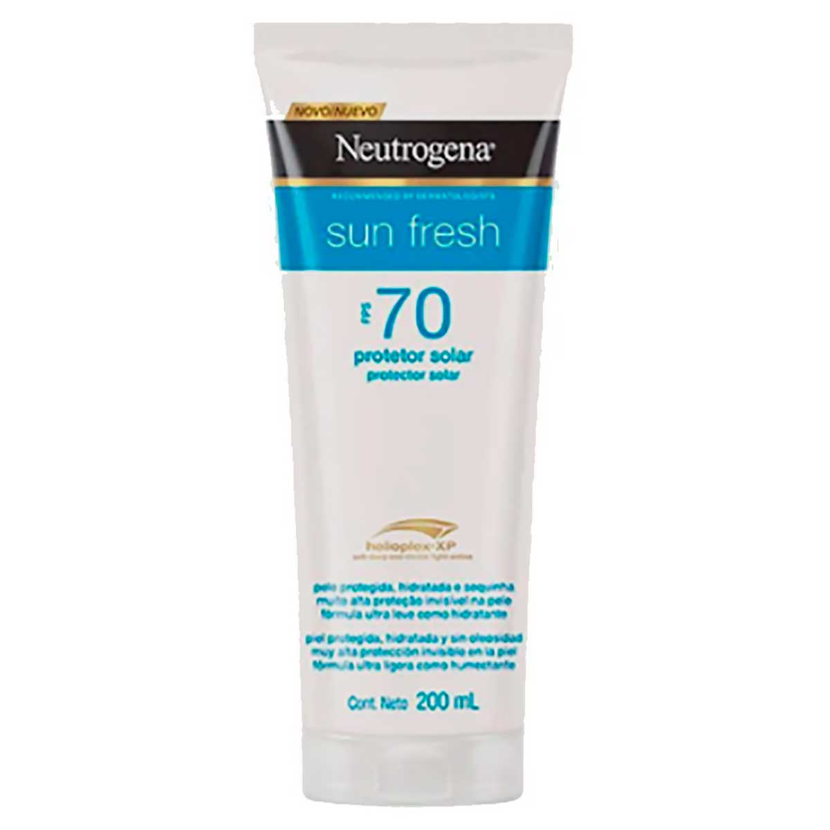 Protetor Solar Corporal Loção FPS 70 Neutrogena Sun Fresh 200ml