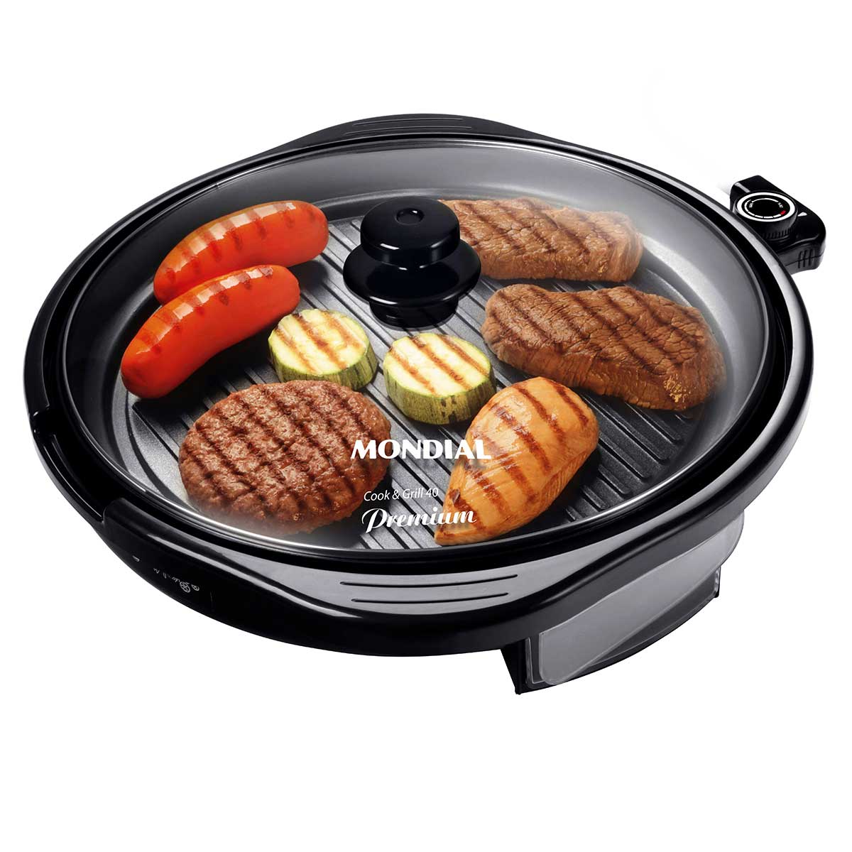 Grill Mondial Cook & Grill 40 1270W Antiaderente Inclinável 110V