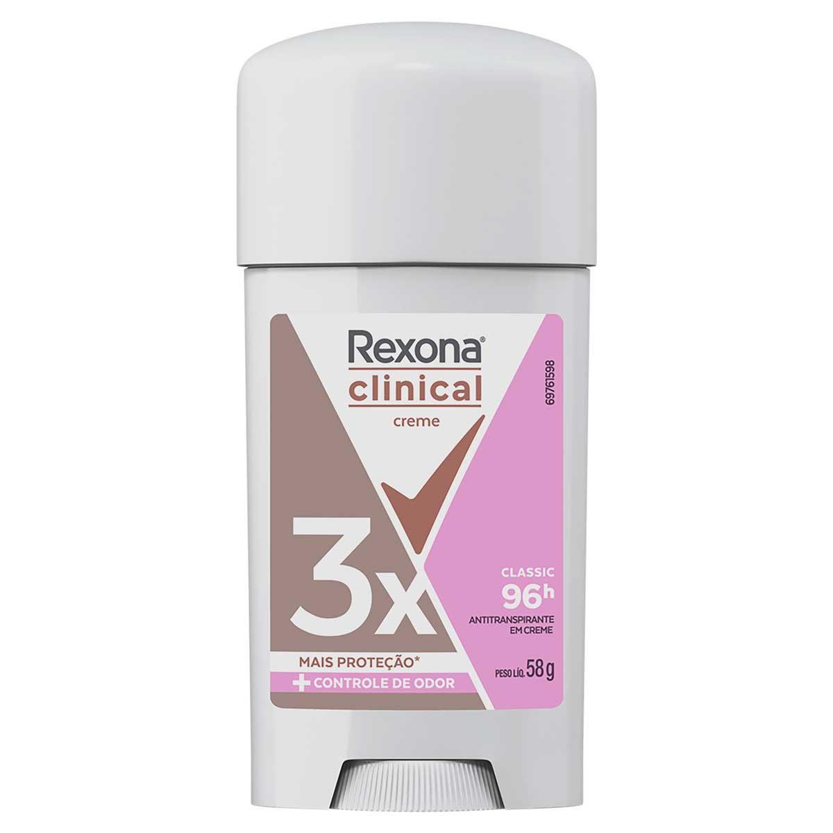 Antitranspirante Creme Classic Rexona Clinical 58g