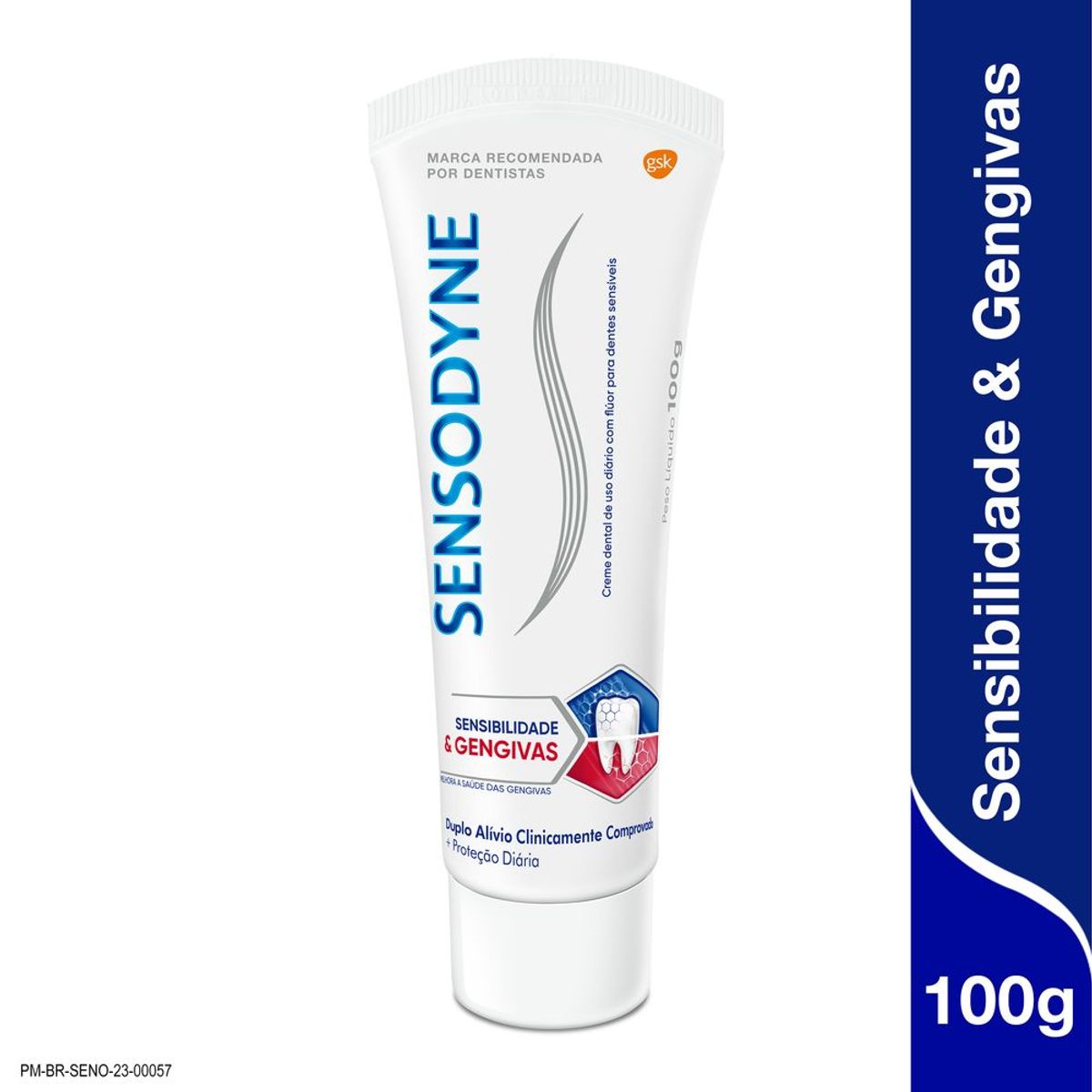 Sensodyne Creme Dental Sensibilidade & Gengivas para Dentes Sensíveis e Sangramentos na Gengiva 100g