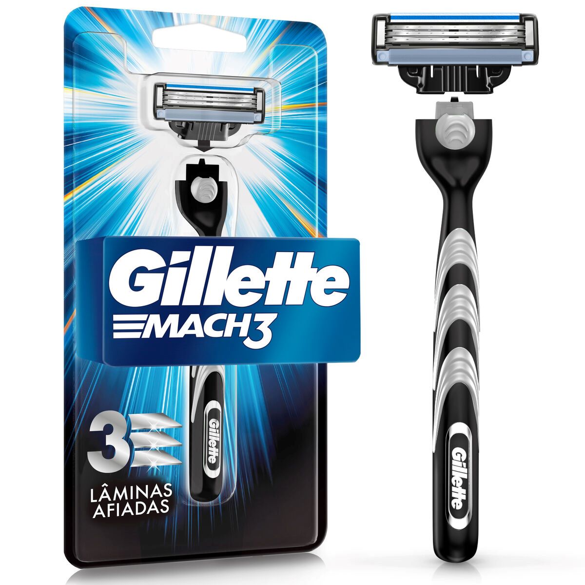 Aparelho de Barbear Gillette Mach3 1 Unidade