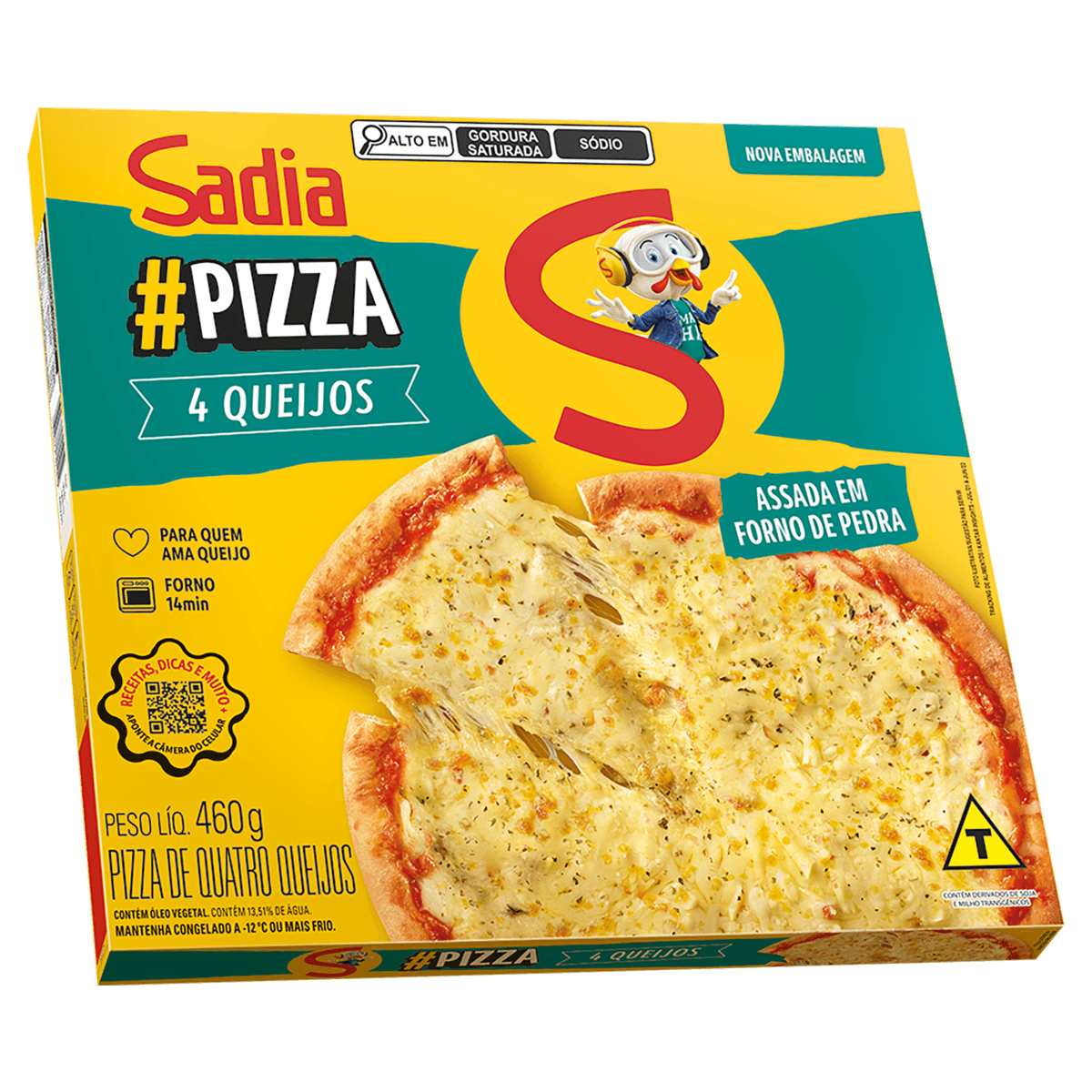 Pizza de Quatro Queijos Sadia 460g