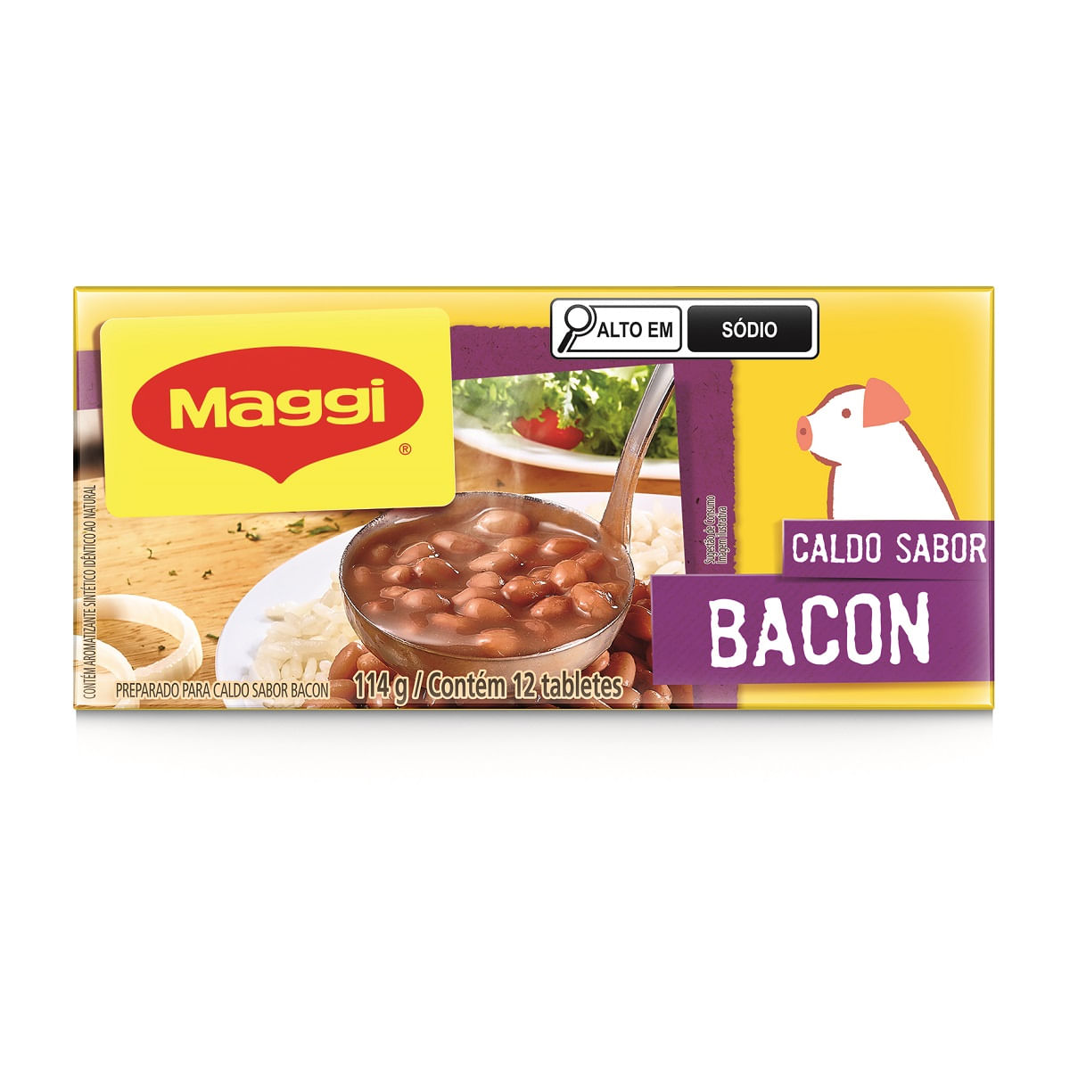 Caldo Maggi Bacon Tablete 114g