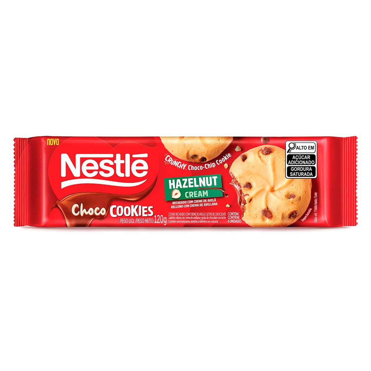 Chococookies Nestle Recheio De Avelã 120g