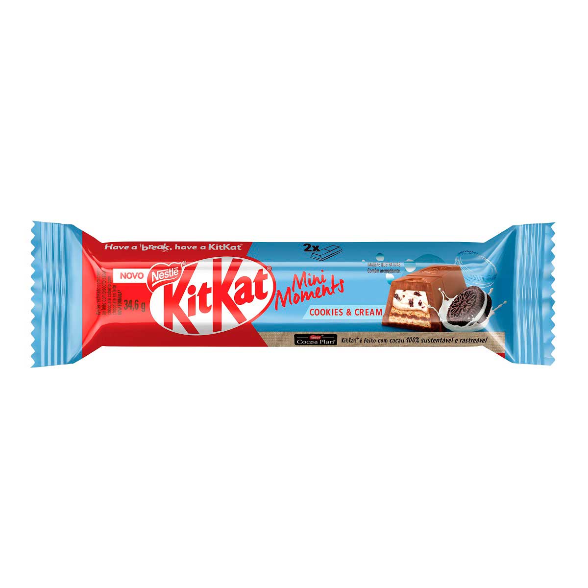 Chocolate Kitkat Mini Moments Cookies 34,6g