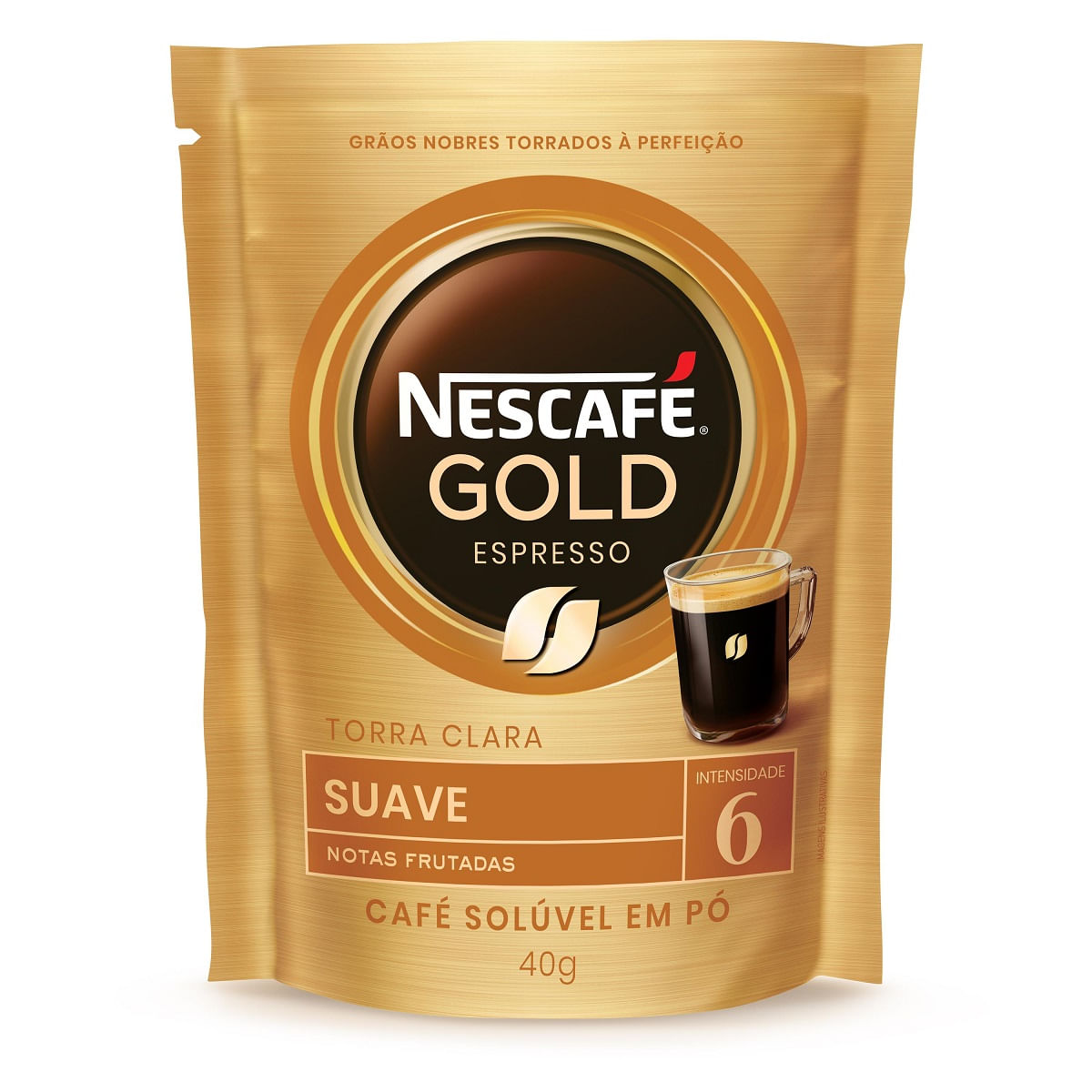 Café Solúvel Nescafé Gold Intensidade 6 Sachet 40g