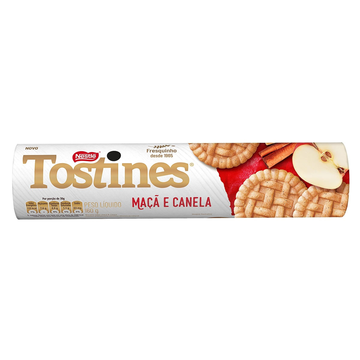 Biscoito Tostines Maçã e Canela 160g