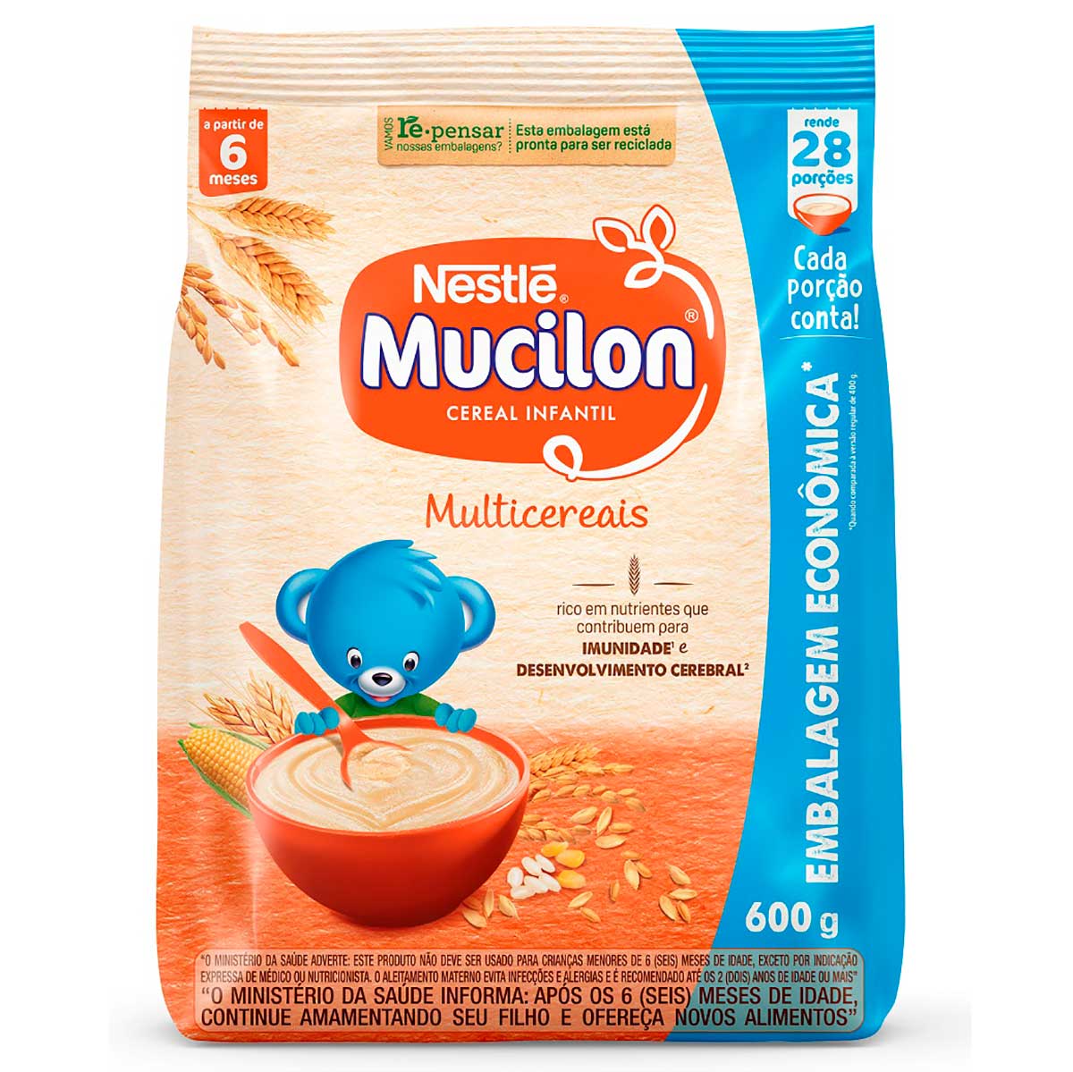 Cereal Infantil Mucilon Multicereais 600g