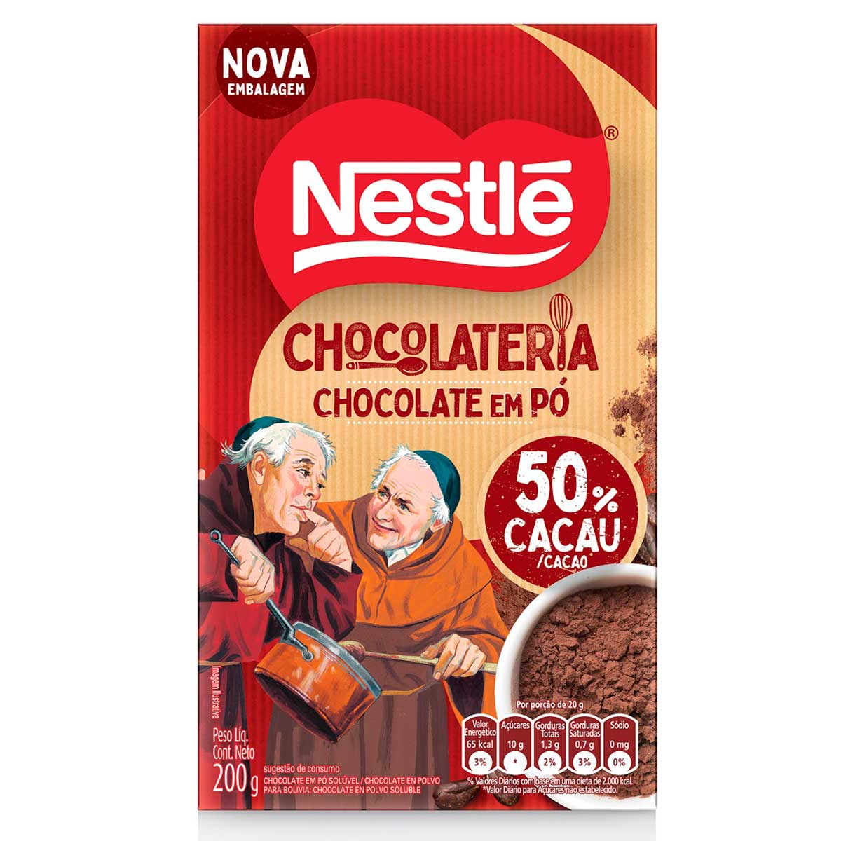 Chocolate em Pó Nestlé Dois Frades 200g