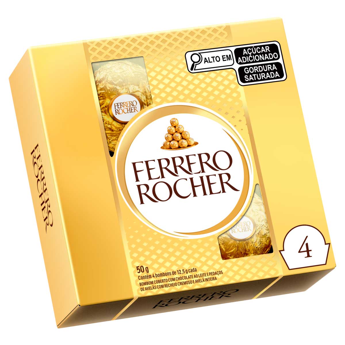 Ferrero Rocher 4 unidade 50g