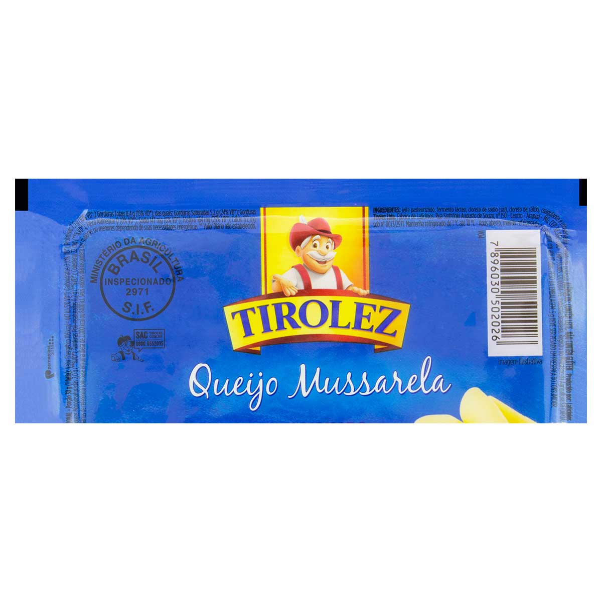 Queijo Mussarela Tirolez Aprox. 380g