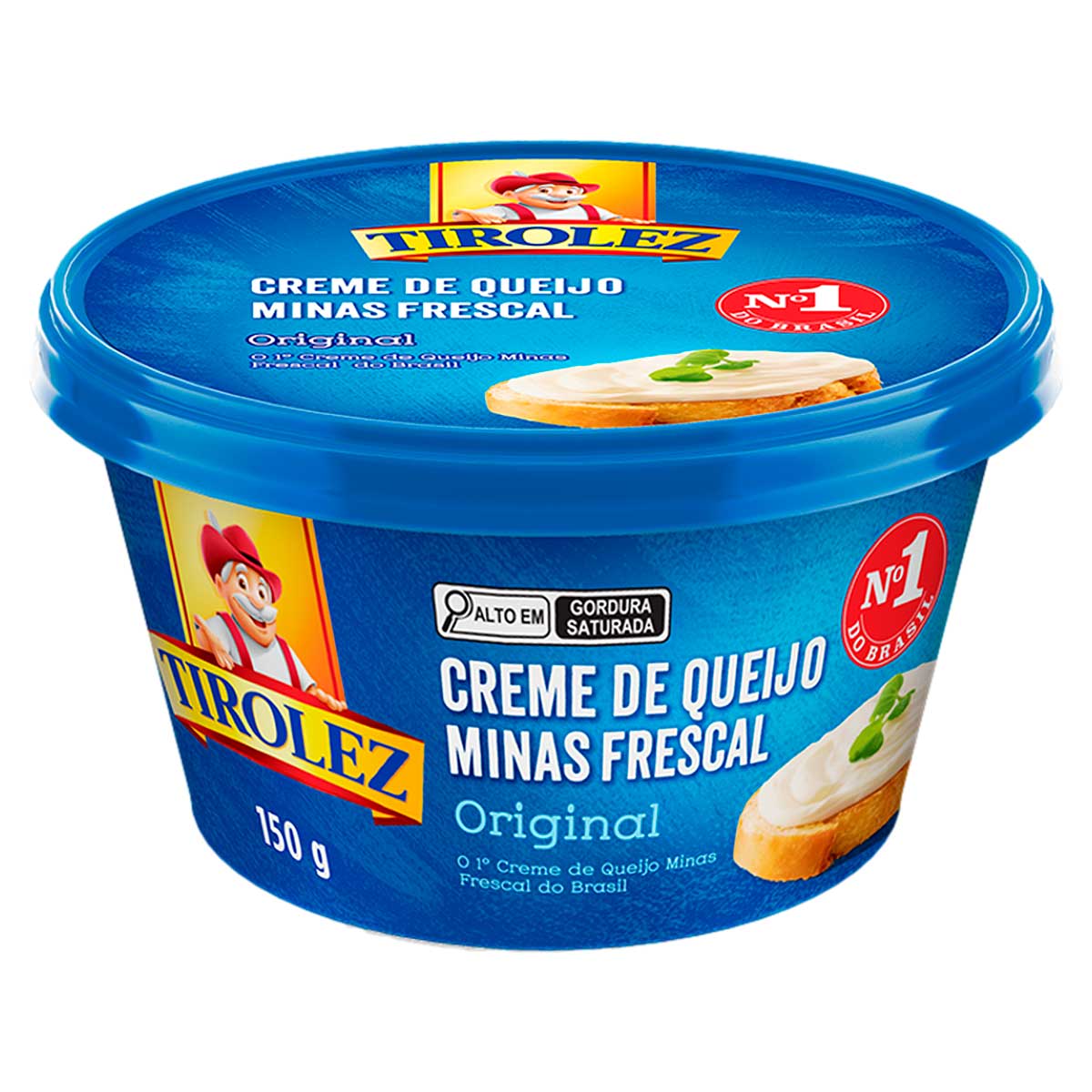 Creme de Queijo Minas Frescal Processado Cremoso Original Tirolez 150g