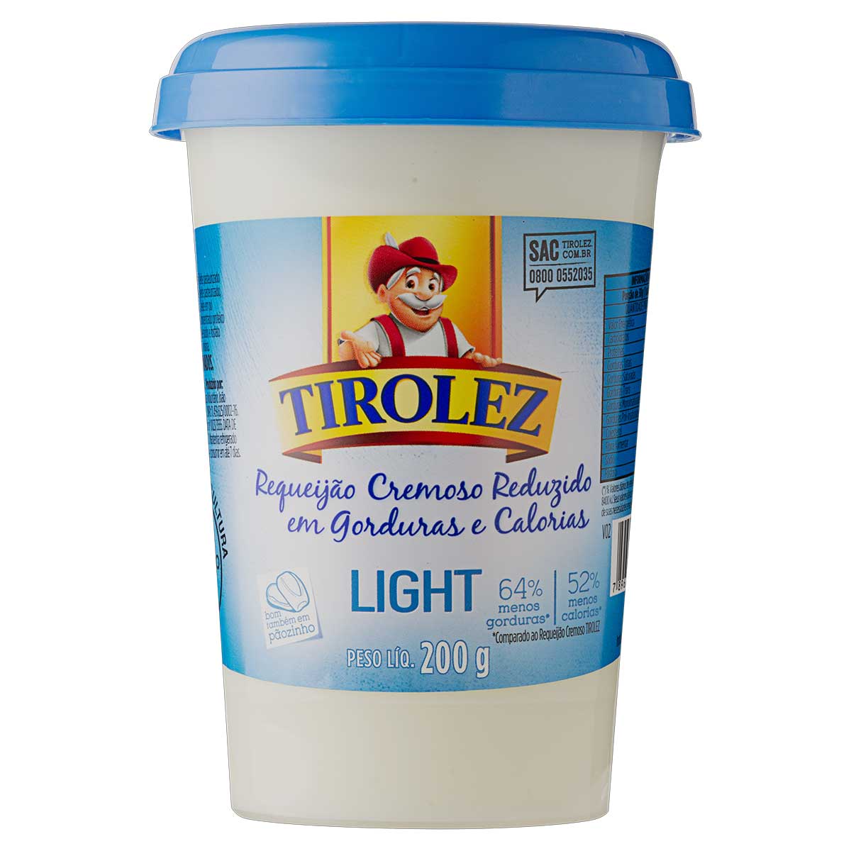 Requeijão Cremoso Tirolez Light 200g